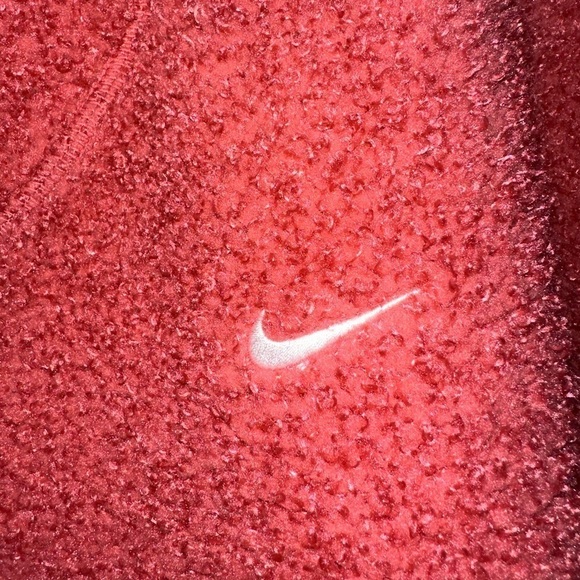 Nike women’s pink therma fit teddy pull over sweatshirt jacket XL - Picture 12 of 13